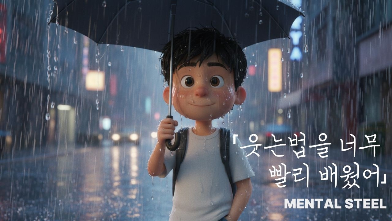 「웃는법을 너무 빨리 배웠어」아무렇지 않게 웃고 다니던 한 아이의 이야기 / 일할 때 듣기 좋은 노래  / Created with AI