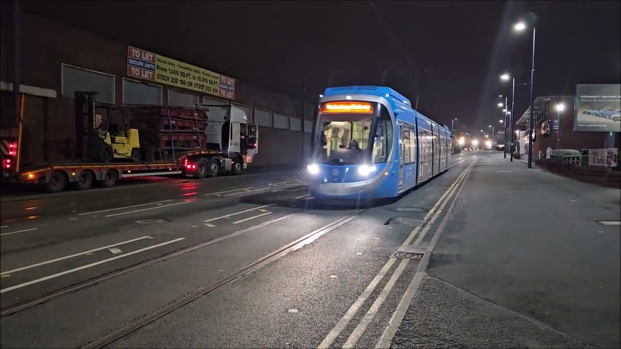 West Midlands Metro - Nocturnal Tram Movements in Wolverhampton and Wednesbury - 24th to 25th March