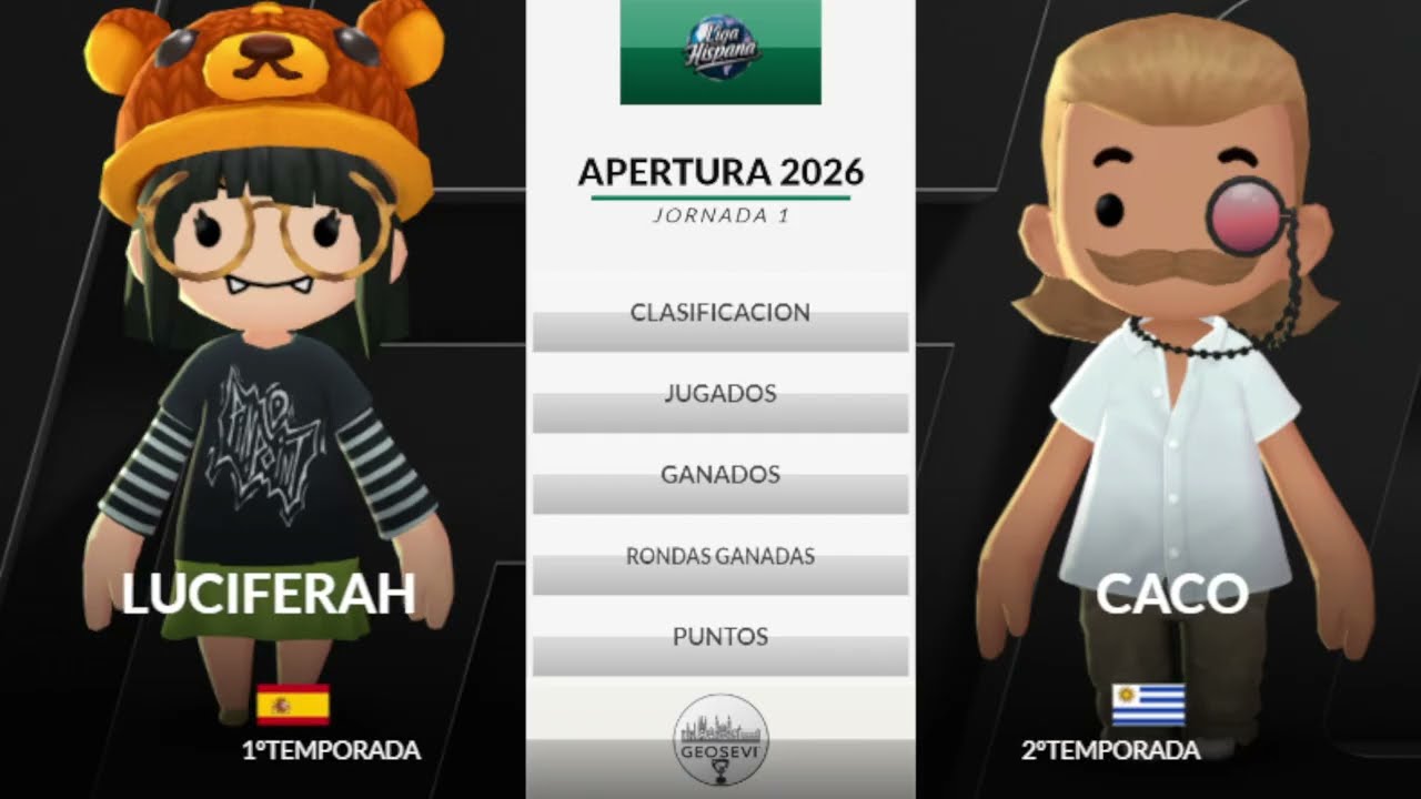 1ºDivisión Liga Hispana Geoguessr Apertura 2026 - J1: Caco vs Luciferah