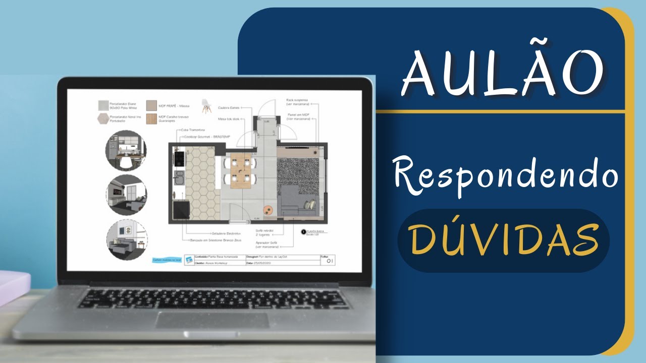 AULÃO DE LAYOUT | Respondendo dúvidas | Layout e Sketchup