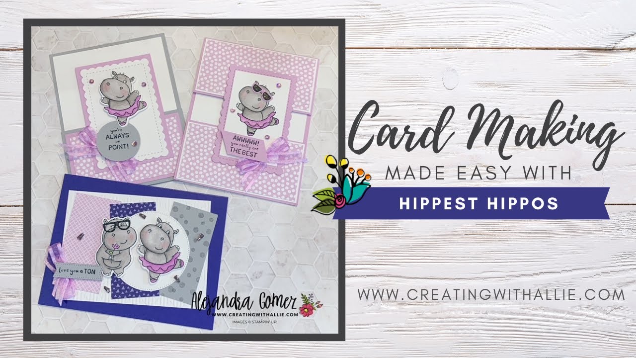 FREE Card Class featuring the Hippest Hippos stamp set from Stampin' Up!