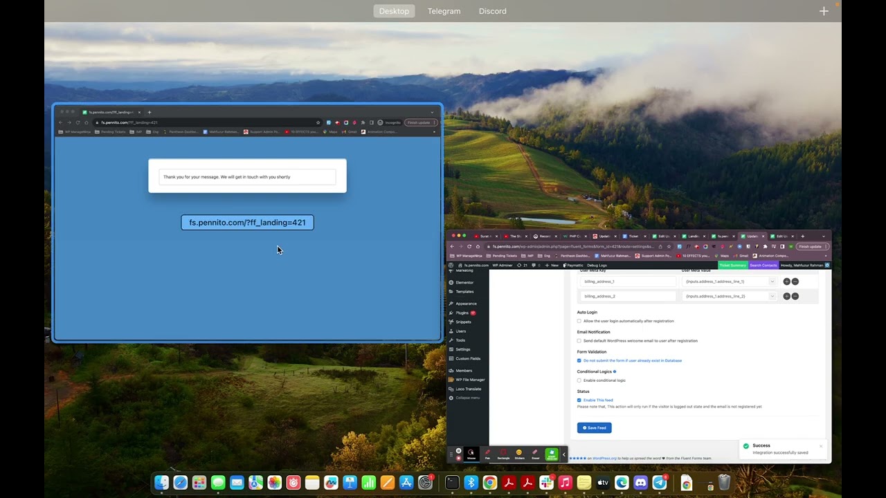 Mapping Fields to Fluent Form || ACF || WordPress User Account