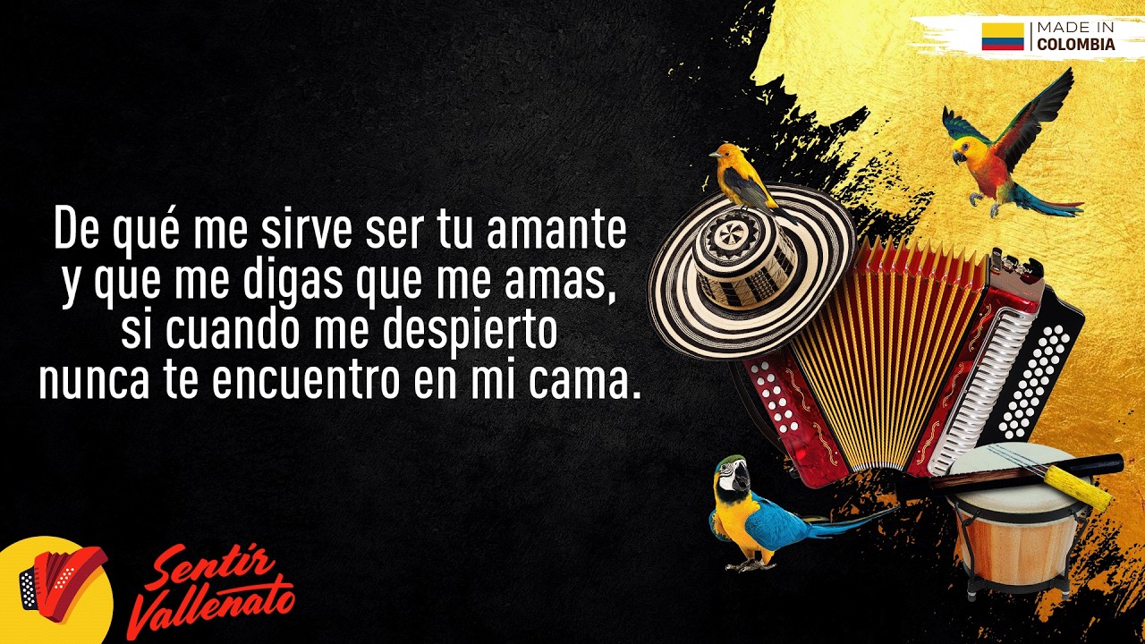 Amantes, Daniel Calder&oacute;n & Los Gigantes Del Vallenato, Video Letra - Sentir Vallenato