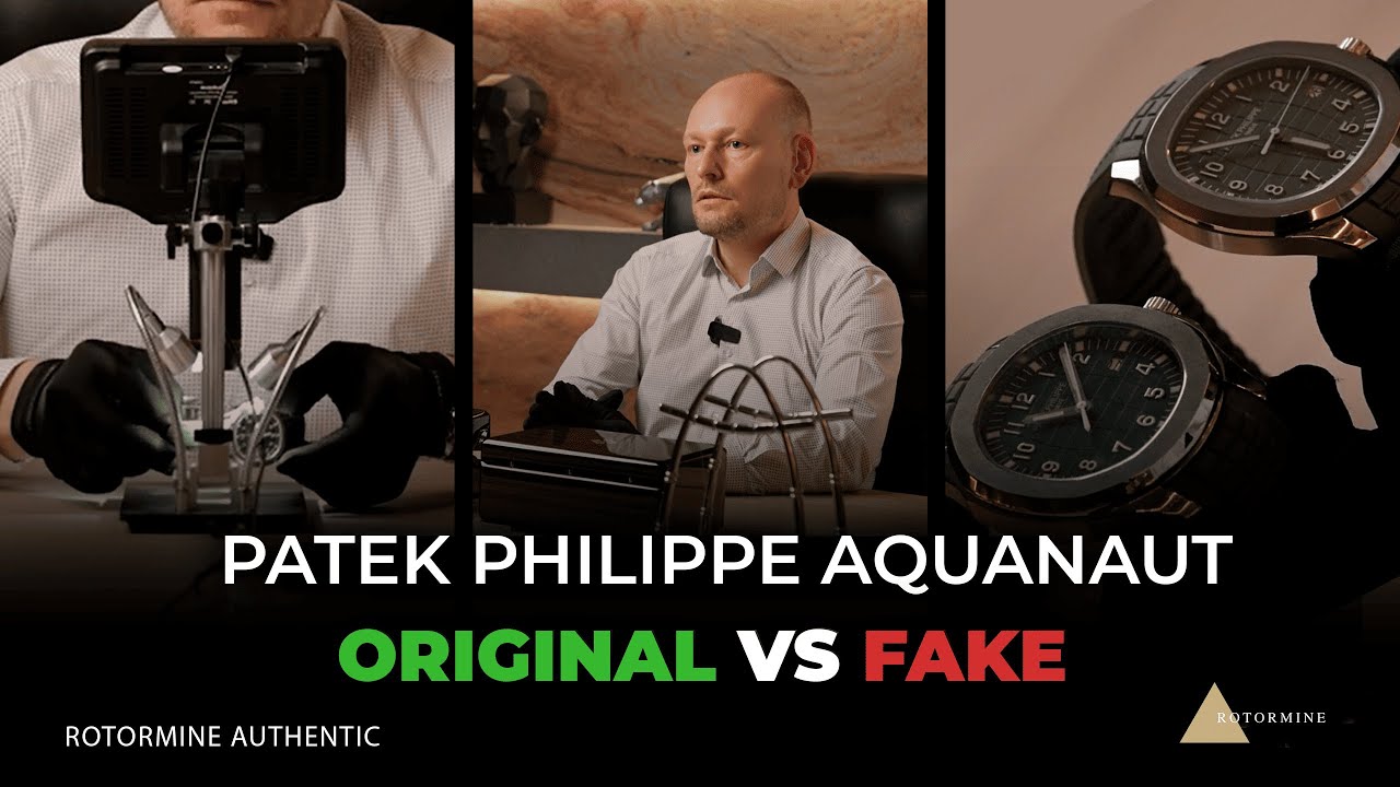 Как отличить Patek Philippe Aquanaut ОРИГИНАЛ от ПОДДЕЛКИ? Rotormine Authentic