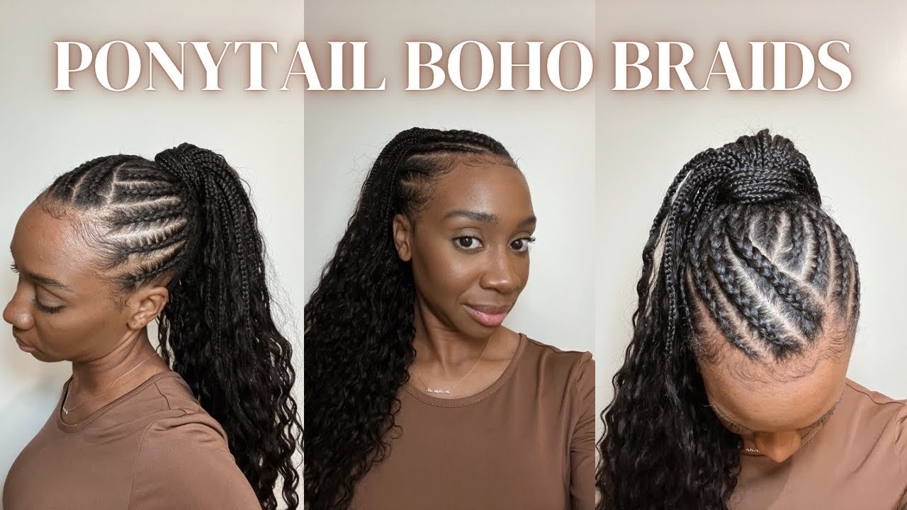 Wrap And Go Boho Braided Ponytail | Ft. Eayon Hair