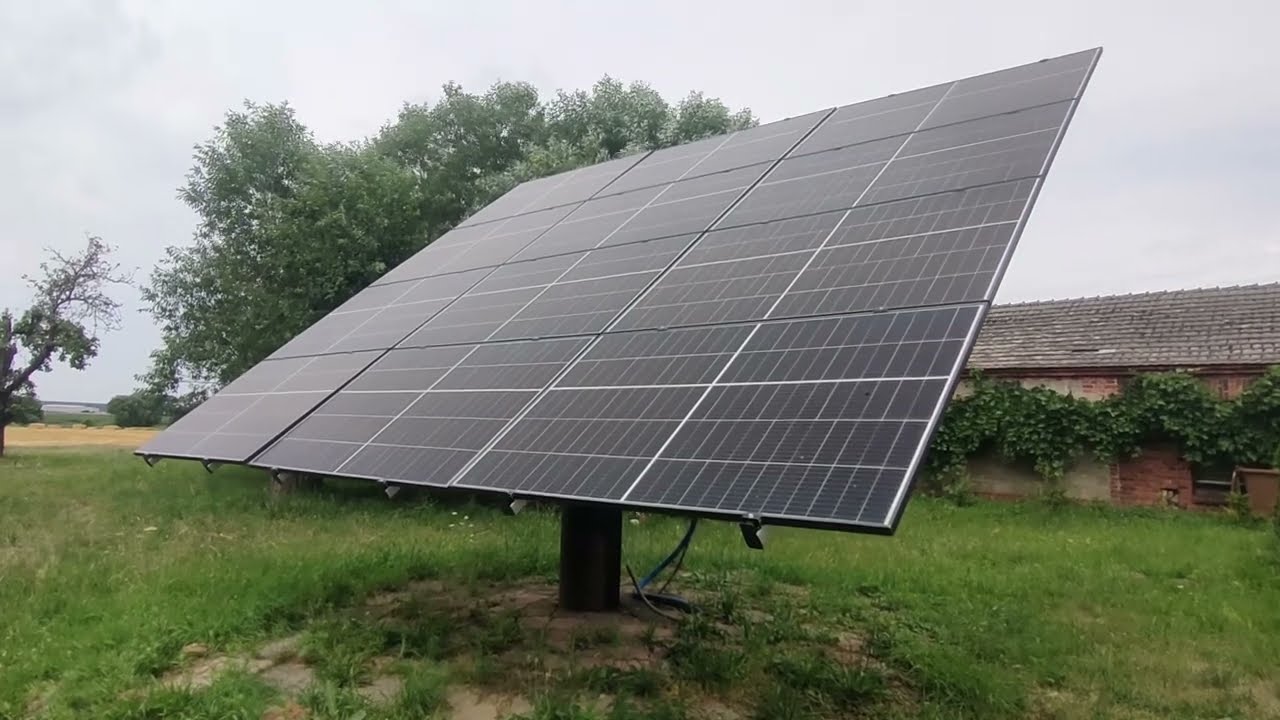 Fotowoltaika 4.8kWp TRACKER własnej roboty i sterowanie