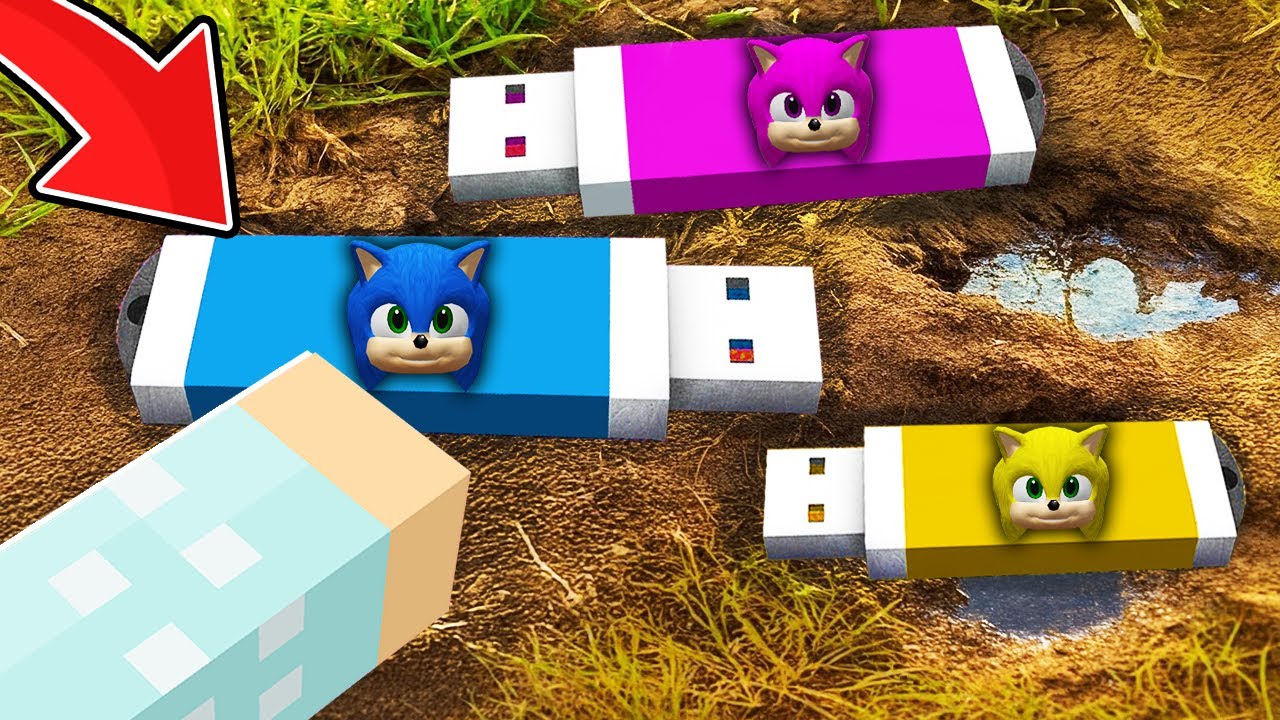 BEBEK SONİC AİLESİNİN GİZLİ USB SÜRÜCÜLERİNİ BULDUM! 😱 Minecraft