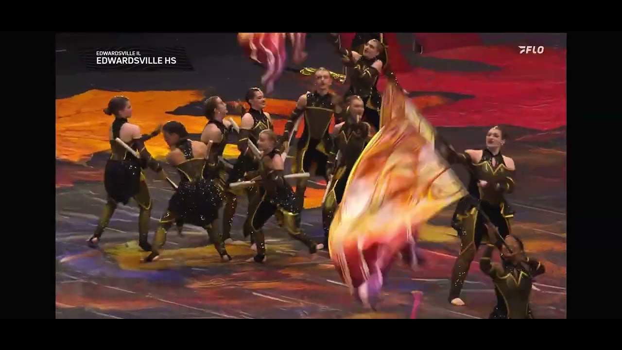 Edwardsville High School Winterguard — “Among the Fireflies” — WGI SA Finals (Multi Cam)