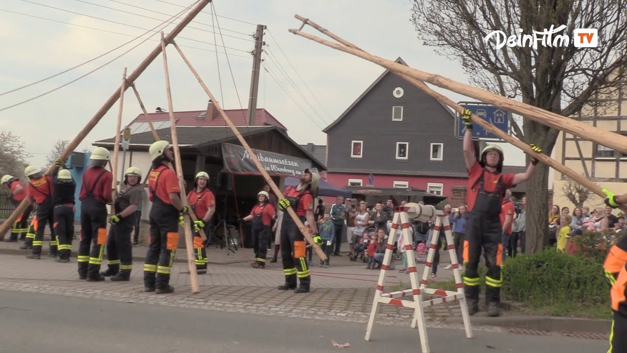 Maibaumsetzen 2022 in Wernburg