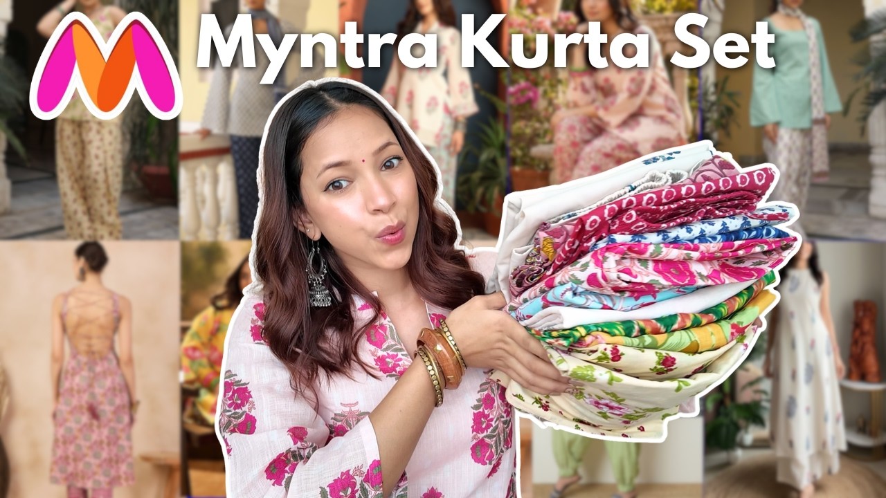 Myntra *TRENDY* Kurta Set Haul 😍❤️ Cute & Affordable 🫢💸