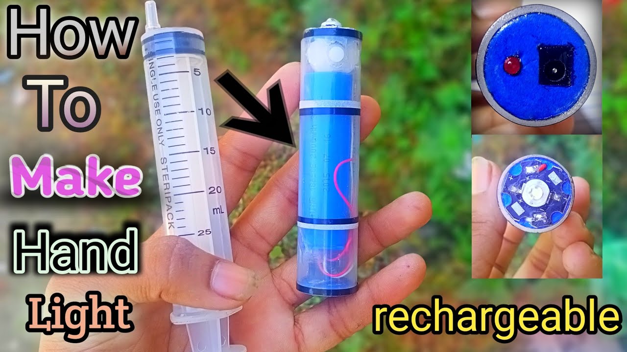How To Make Super Bright LED Flashlight|| Powerful LED Torch Light|| Rechargeable Torch..