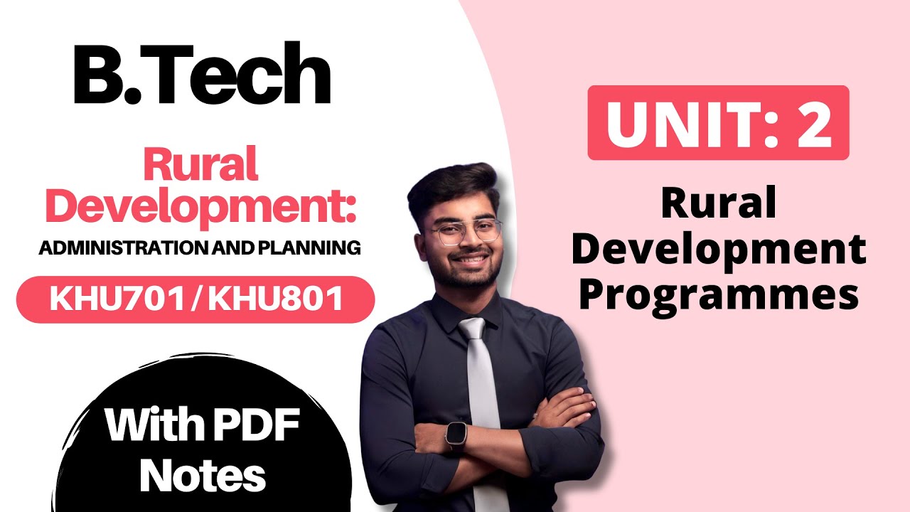 Rural Development Administration and Planning AKTU Unit 2 | FREE PDF Notes Download (KHU701/KHU801)