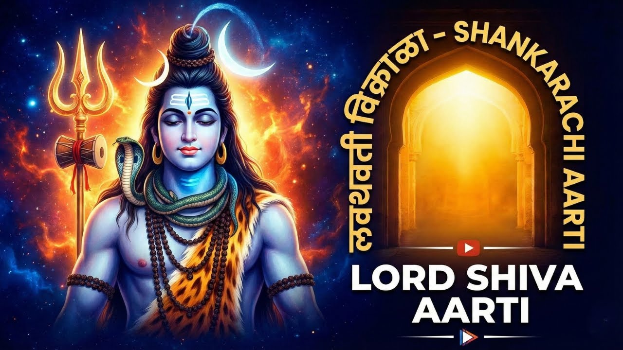 Lavthavati Vikrala | Shankarachi Aarti with Lyrics | Lord Shiva Devotional