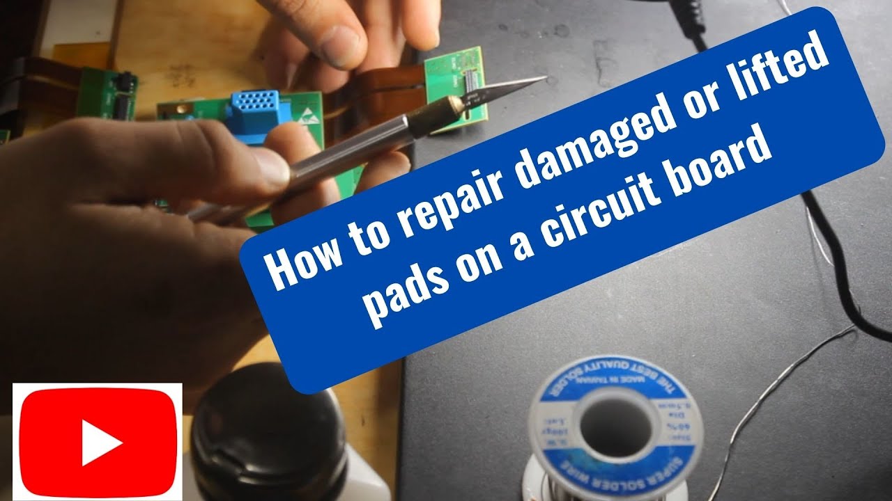 Repairing damaged or lifted pads on a circuit board