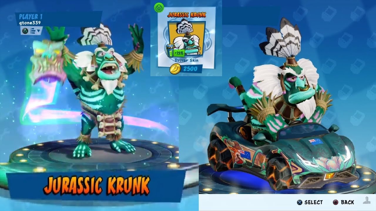 Crash&trade;TR Nitro-Fueled - Pit Stop - Jurassic Krunk