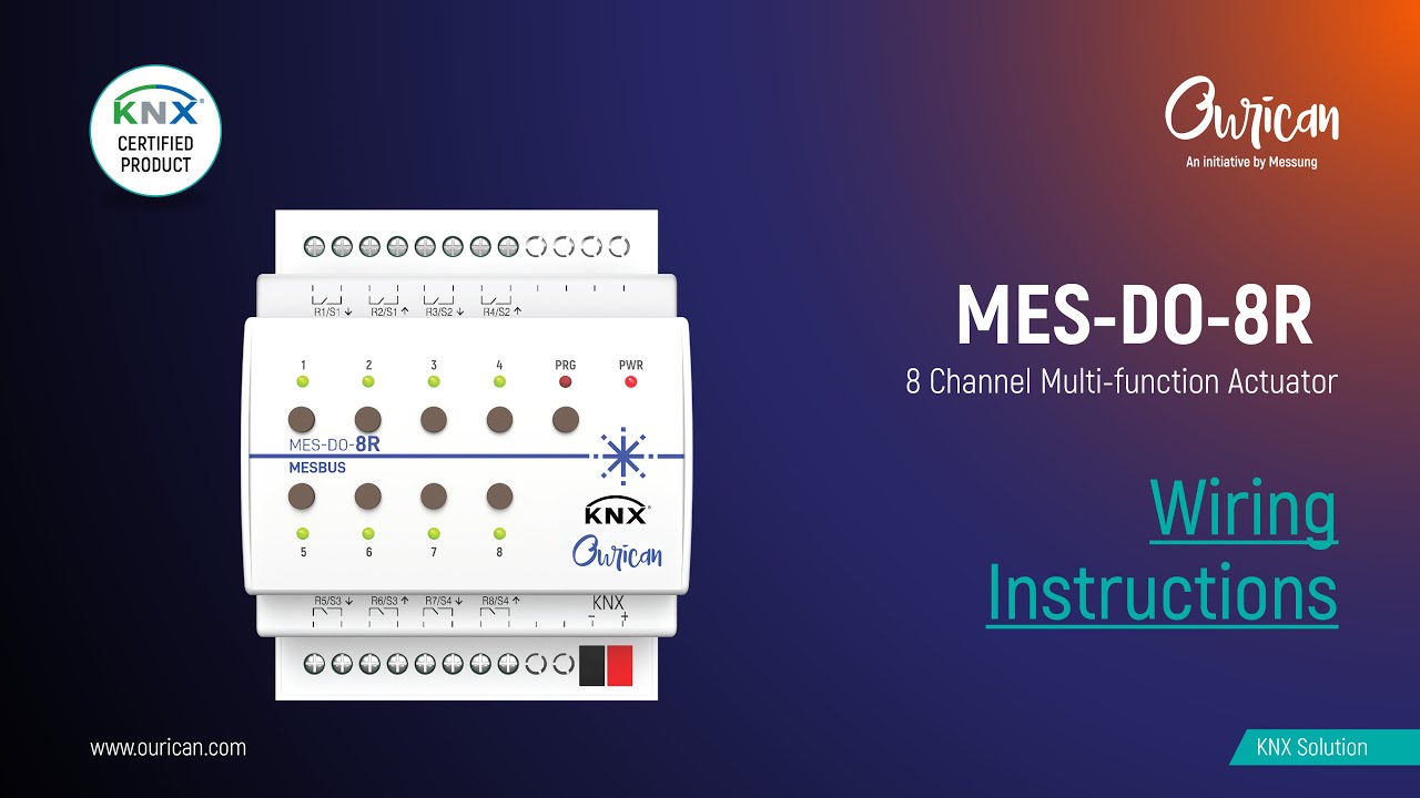 MES-DO-8R | Wiring Instructions | Messung Ourican | #OuricanAutomation