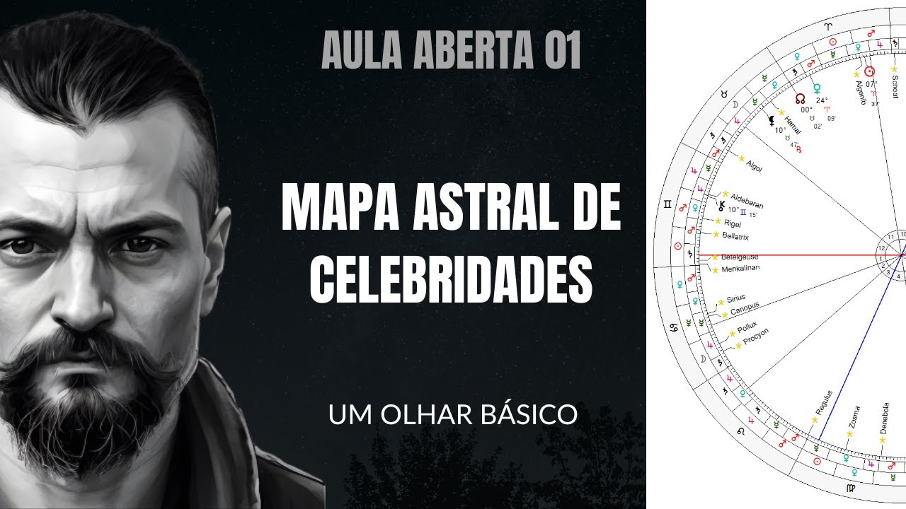AULA ABERTA - MAPA ASTRAL DE CELEBRIDADES - Astrologia Tradicional com Celio Barros
