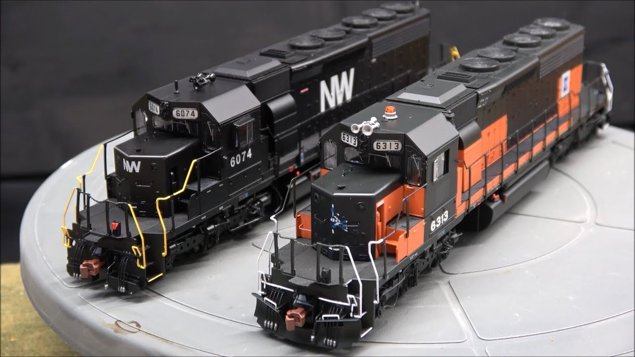 Product Demo: ScaleTrains.com SD40-2's 2nd Run! ESU LOKSound Scale Trains HO Scale