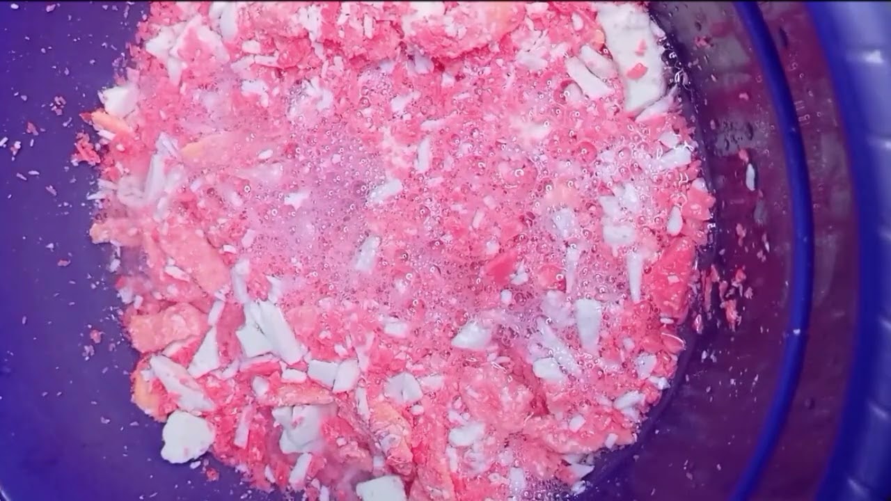 SOAP ASMR. I mixed Nuvo Red, Giv Bengkoang, and Collagen Milk soap. It smells so fresh