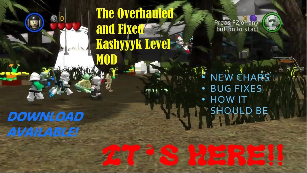 NEW UPDATE: OVERHAUL KASHYYYK MOD - LEGO STAR WARS: THE COMPLETE SAGA (Download Available)