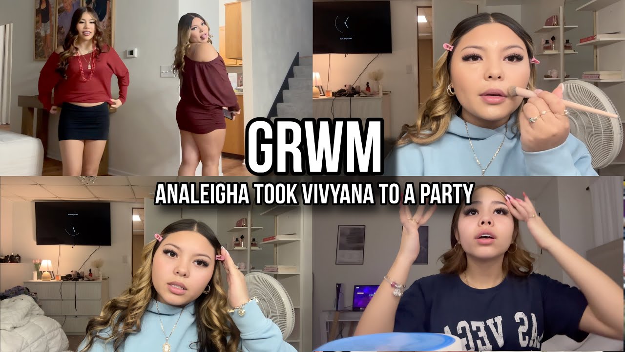 GRWM For A Party *ANALEIGHA TOOK VIVYANA TO A PARTY*