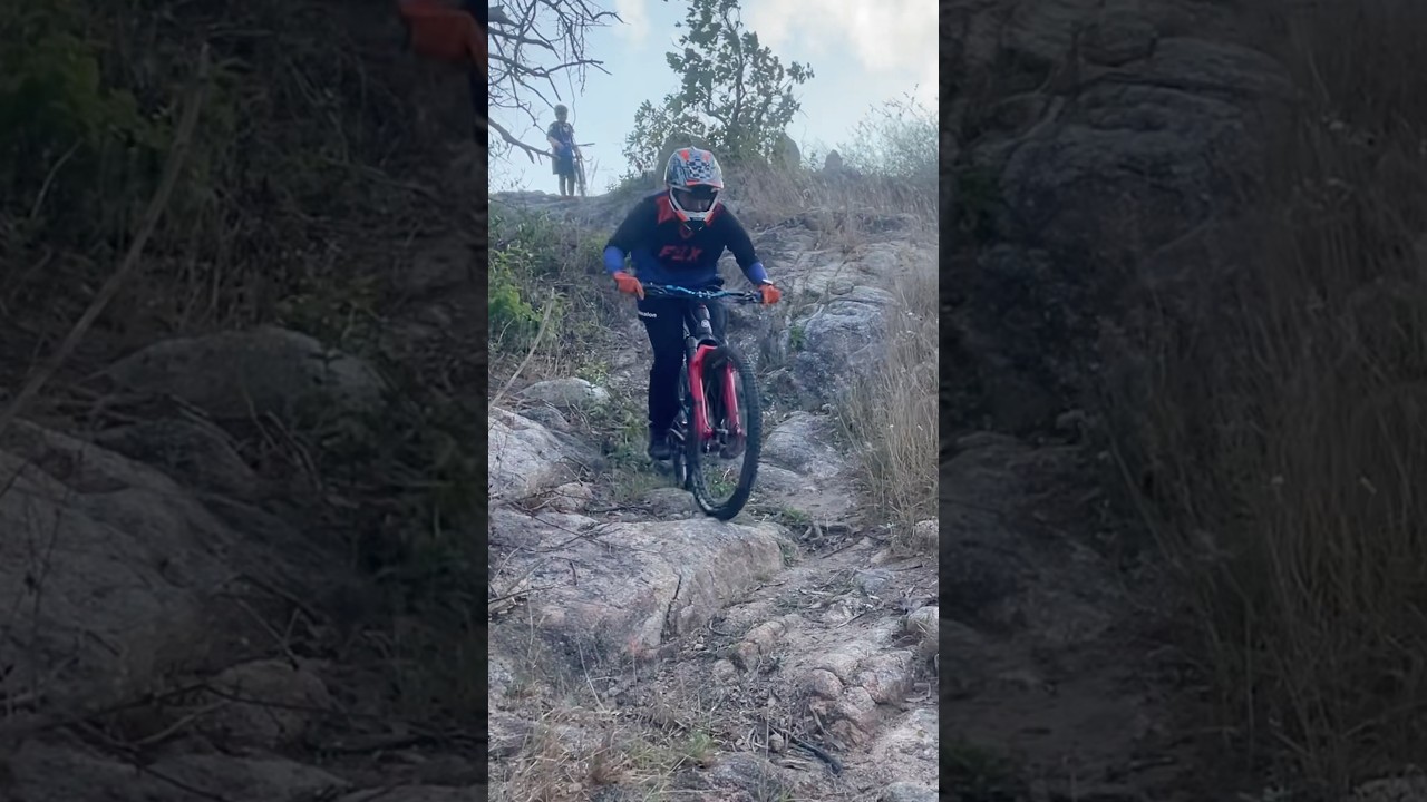 This rock garden was amazing! #mtb #downhill #enduro #marzocchi