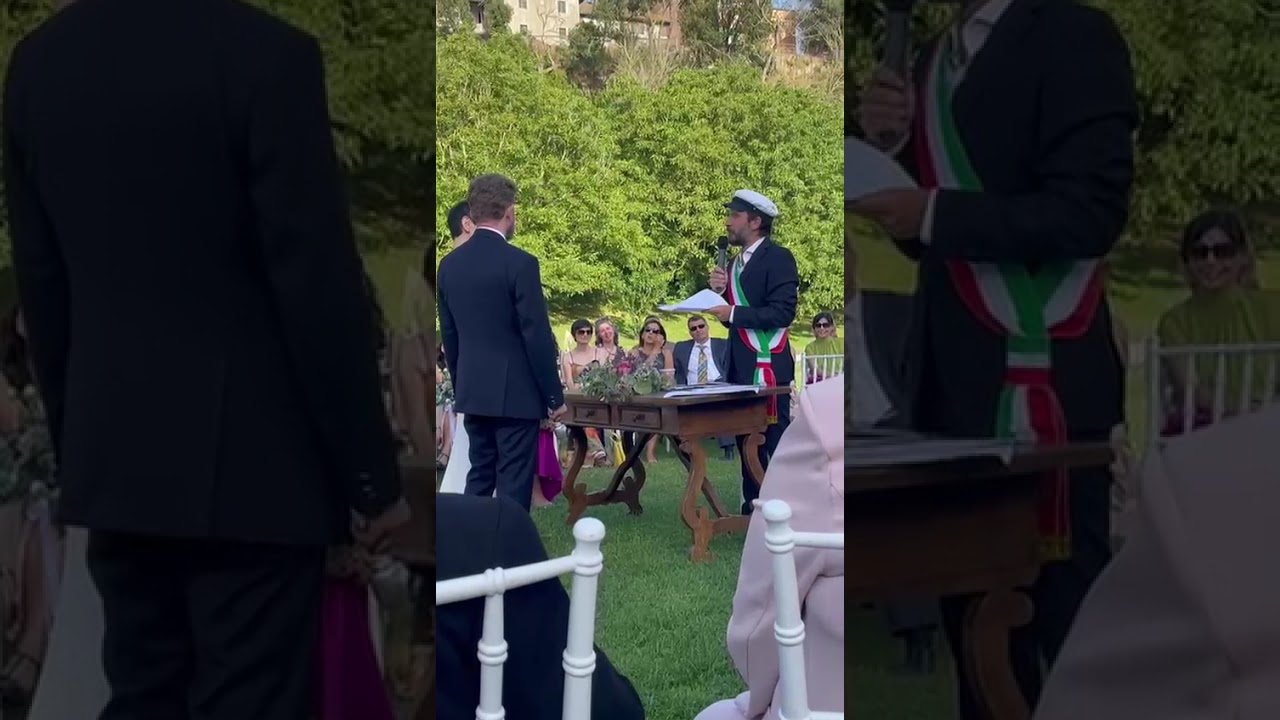 Officiante e gentiluomo: discorso Natangelo al matrimonio Dibla-Giacchino
