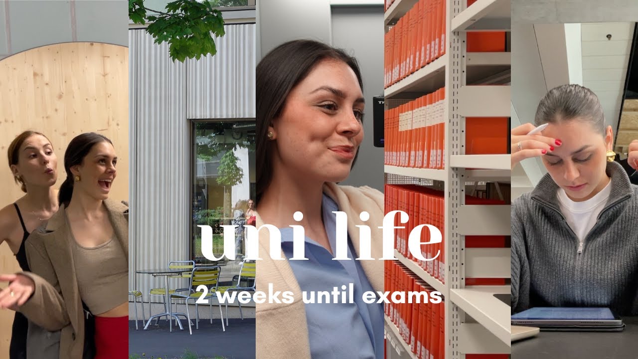 uni life | 2 weeks untill exams - spend a library week with me.