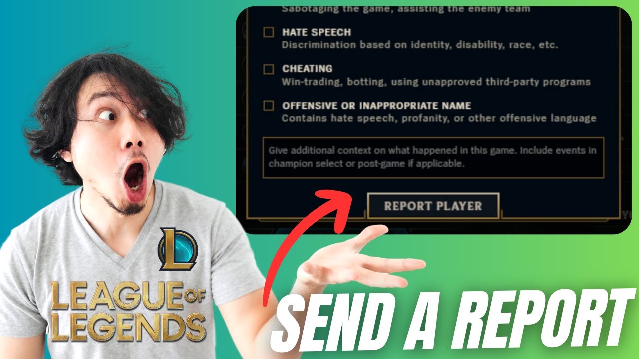 How to Report Players in League of Legends - Send Report after Game/in Champion Select in LoL #lol