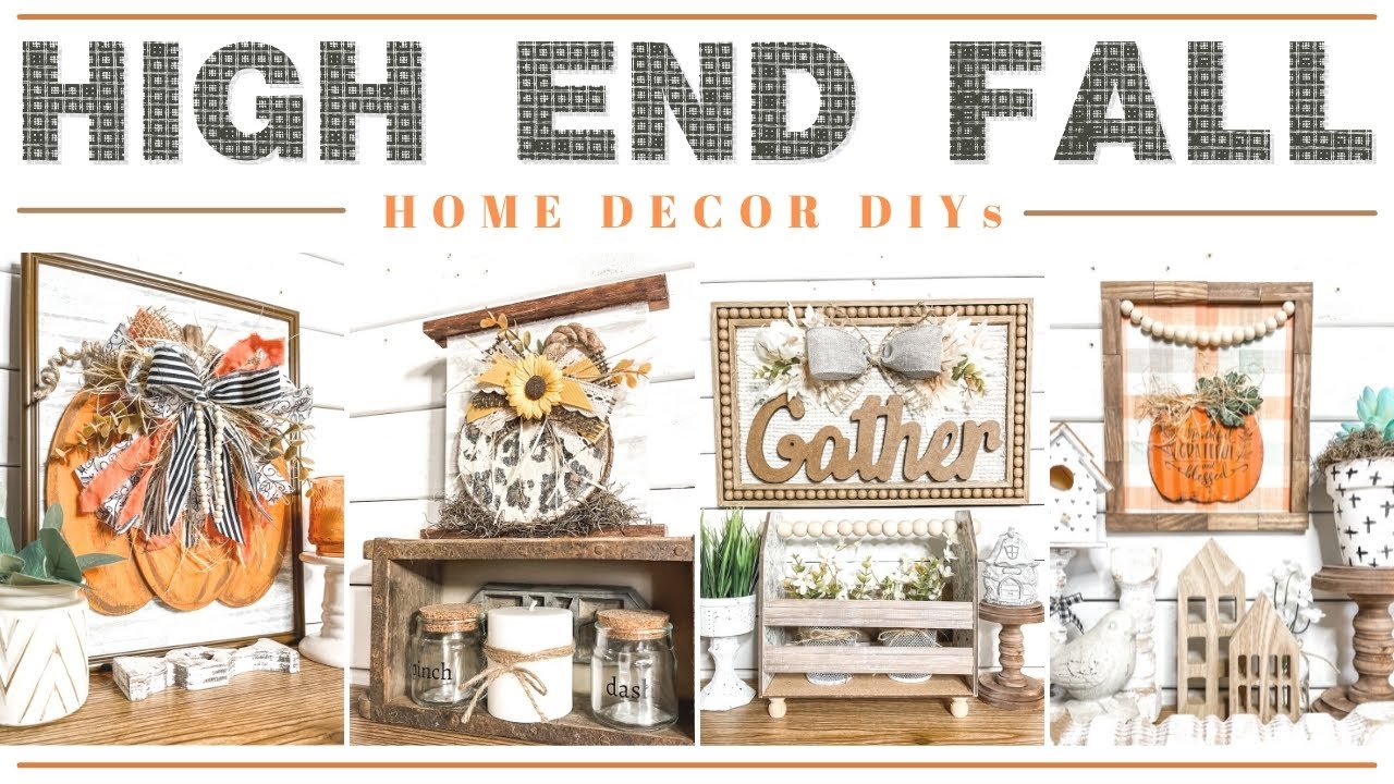 🍁 High End Fall DIY Home Decor - Dollar Tree - WOW