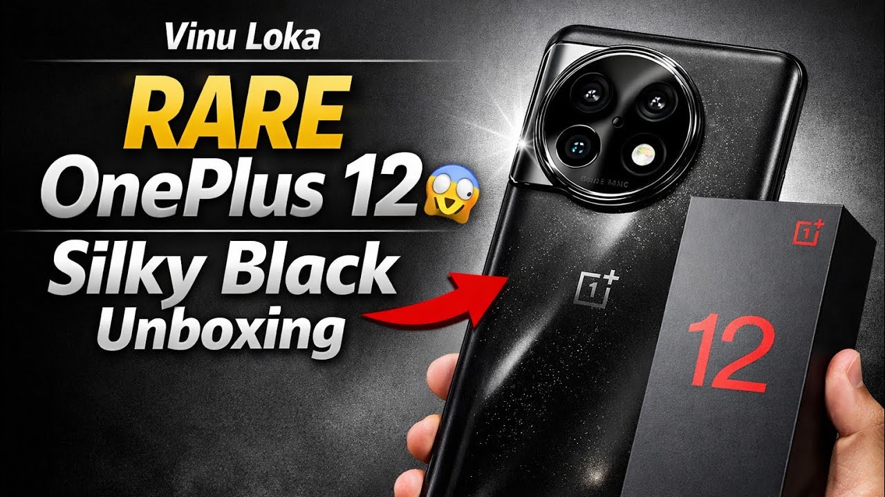 Unboxing Rare Piece OnePlus 12 Silky Black Phone 