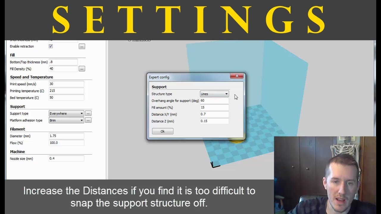 3D Printer SETTINGS - Know How to Setup Cura, Simplify3D