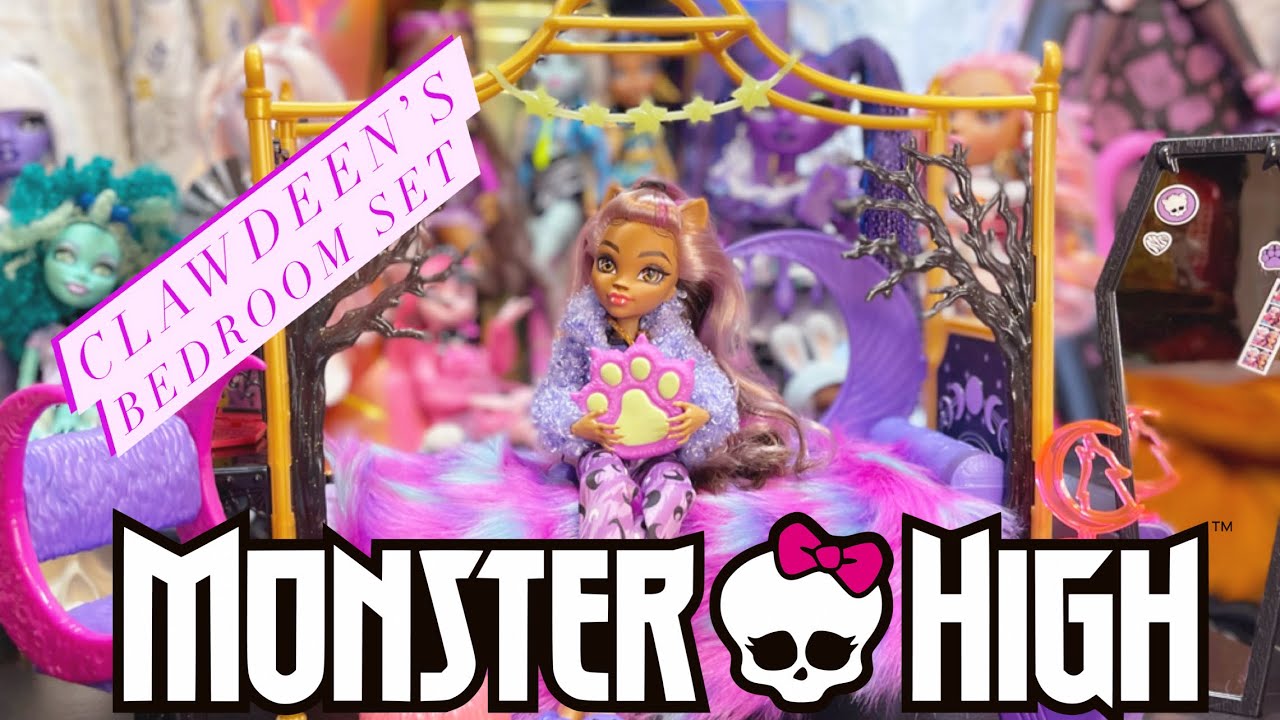 Monster High G3 Clawdeen&rsquo;s Bedroom Playset  unboxing and review!