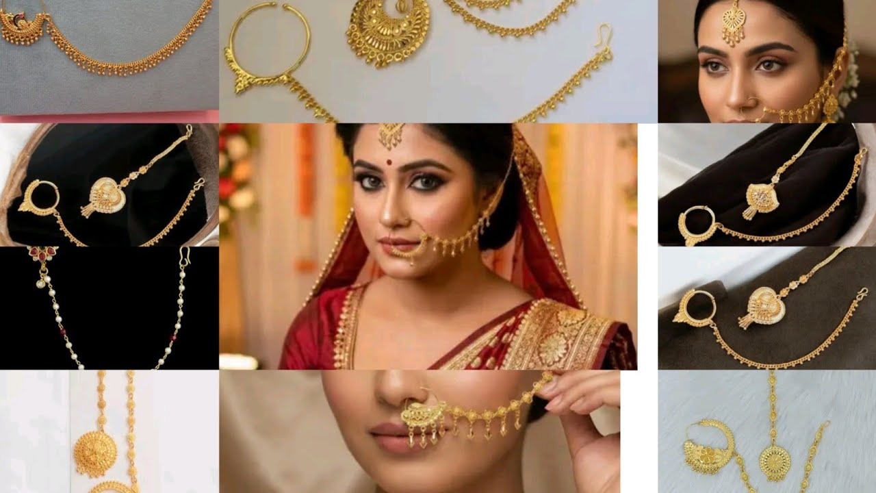 Gold 120 pic Sizzling Chunky Nosepins design  #youtube #trending #jewellery #Nosepin