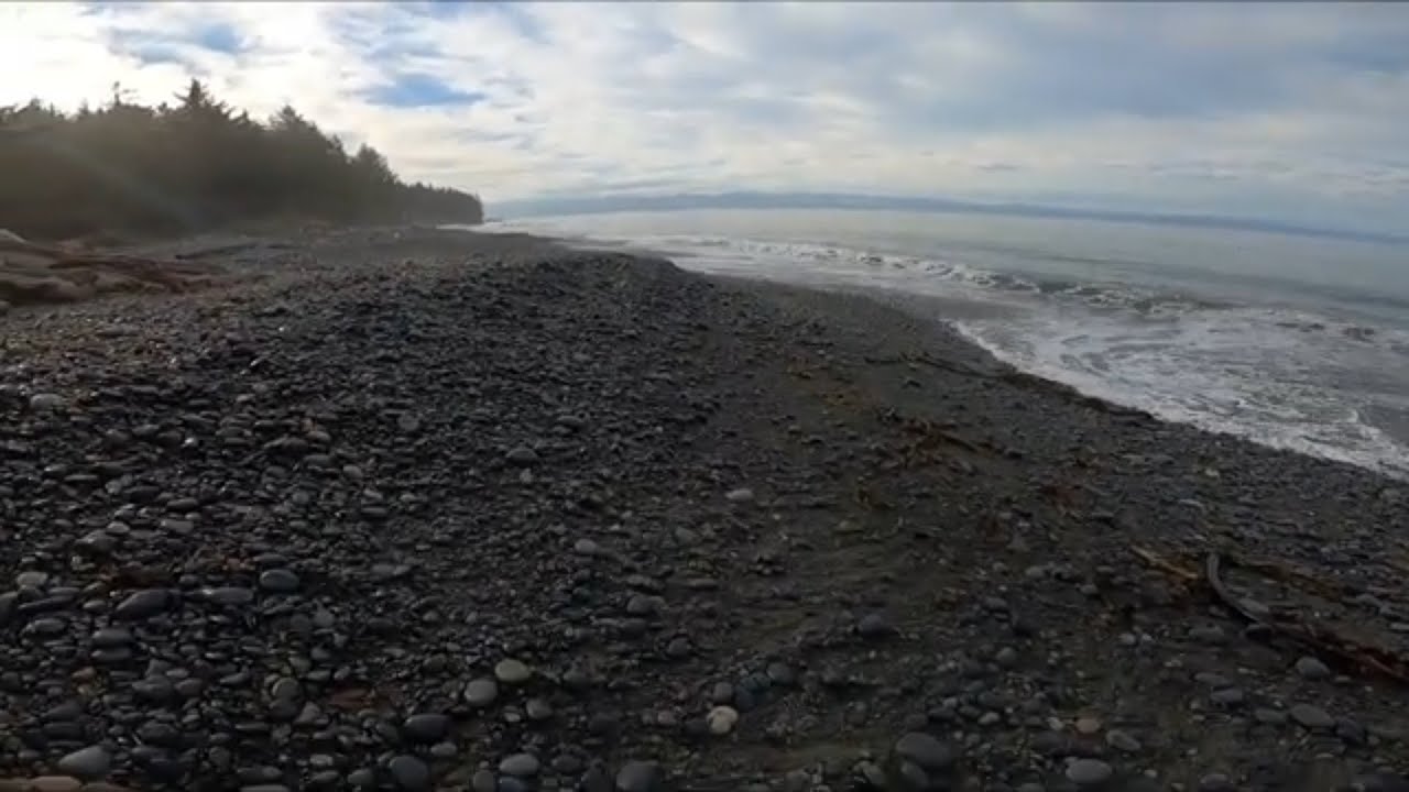 walking french beach
