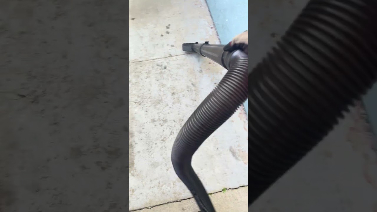 Early morning vacuuming with craftsman