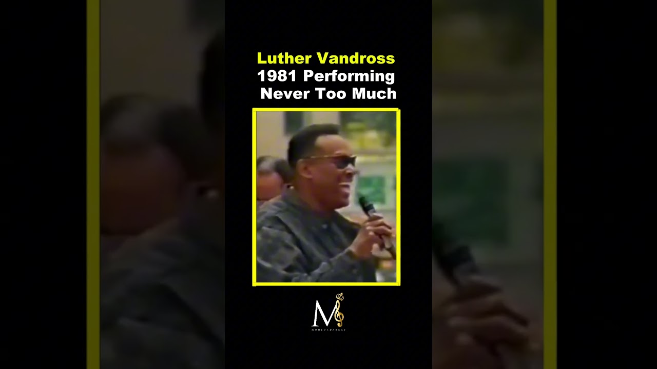 Luther Vandross 1981 &ndash; Auftritt mit &bdquo;Never Too Much&ldquo; #moneondabeat #music #m&uacute;sica #musicproducer ...