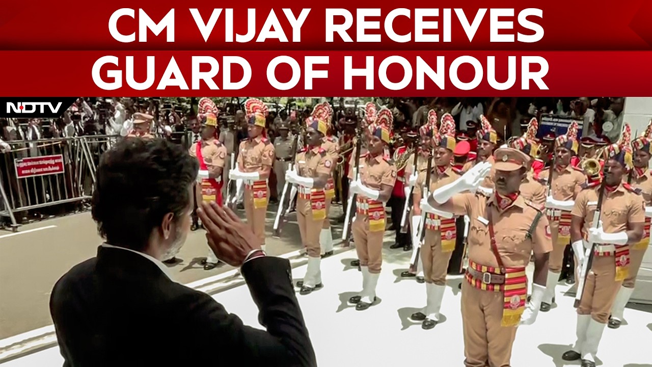 Vijay Oath Ceremony | CM Vijay Receives Guard Of Honour At The Tamil Nadu Secretariat