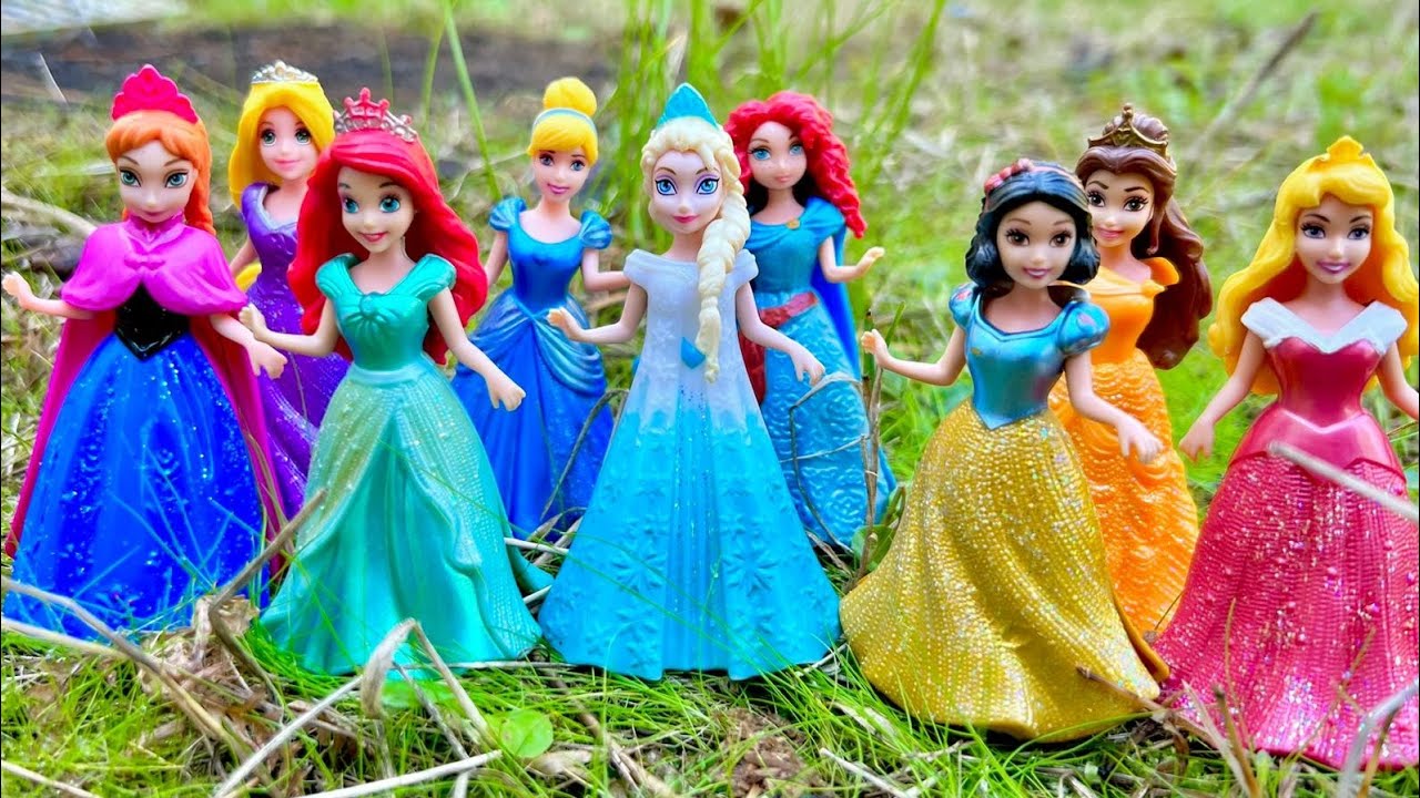 ASMR  Unboxing Mattel Disney Princess Spin & Reveal Surprise Dolls! Satisfying video  Review Toys