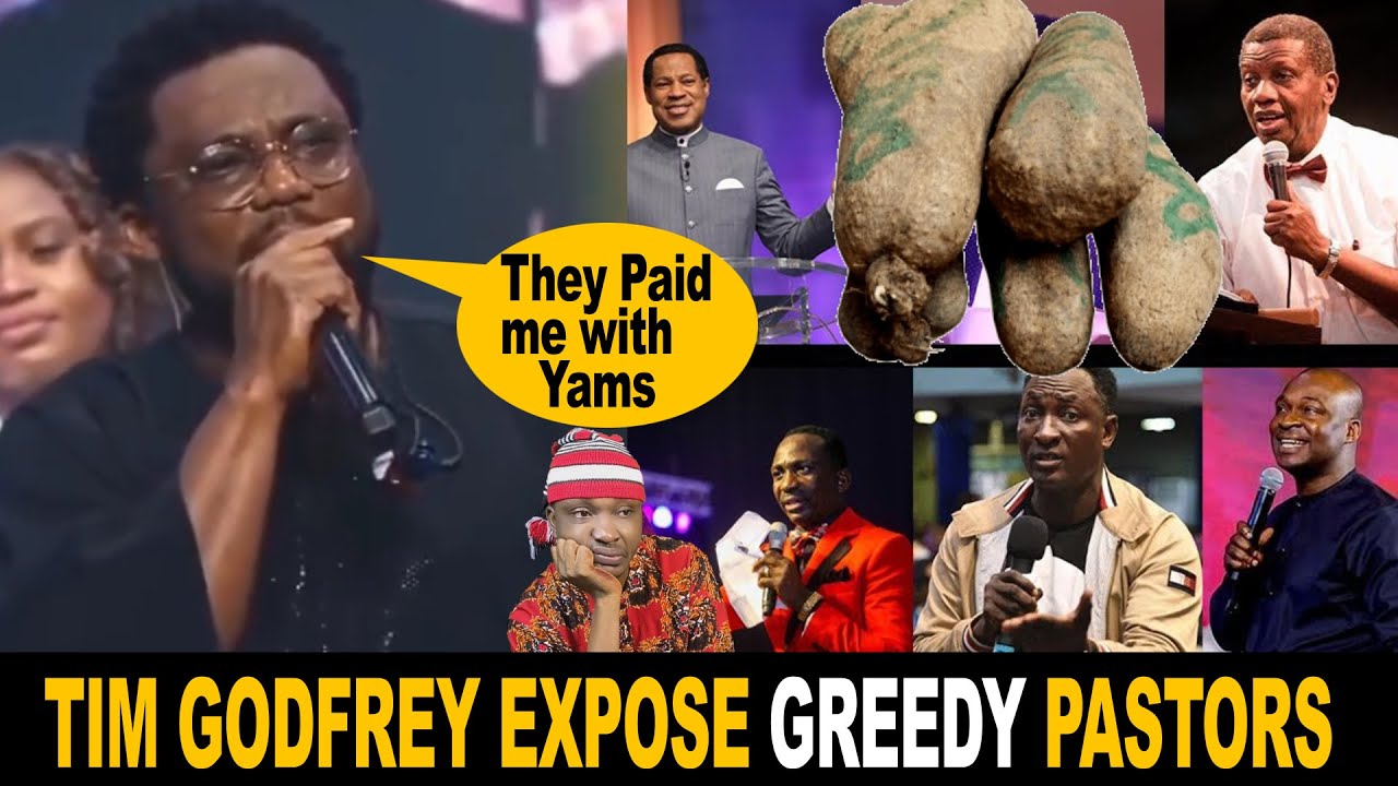 Tim Godfery Expose Greedy Nigerian Pastors Who Pay Gospel Artist With Yam