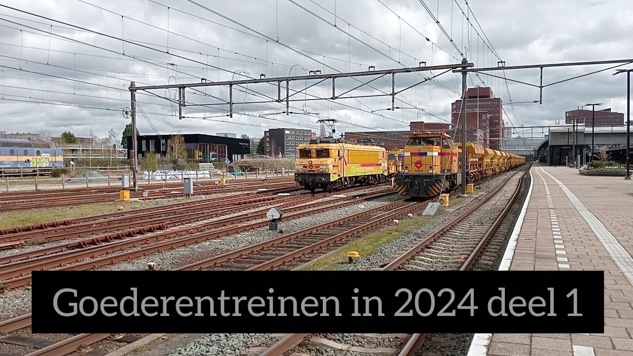 Goederentreinen in 2024 deel 1 #train #trainspotting