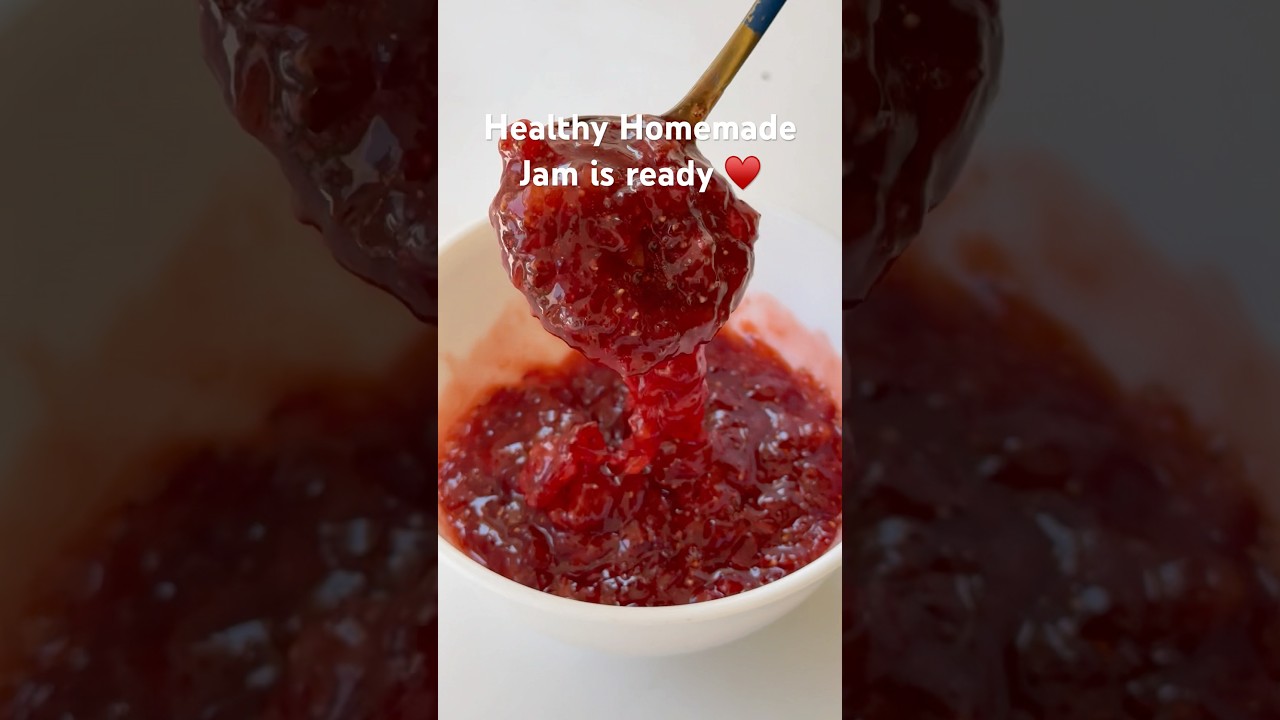 Homemade Strawberry Jam | No Refined Sugar | Easy & Healthy Recipe #jam #healthyjamrecipe