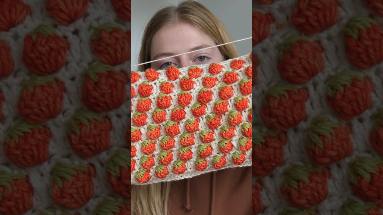 I tried that viral strawberry crochet pattern..