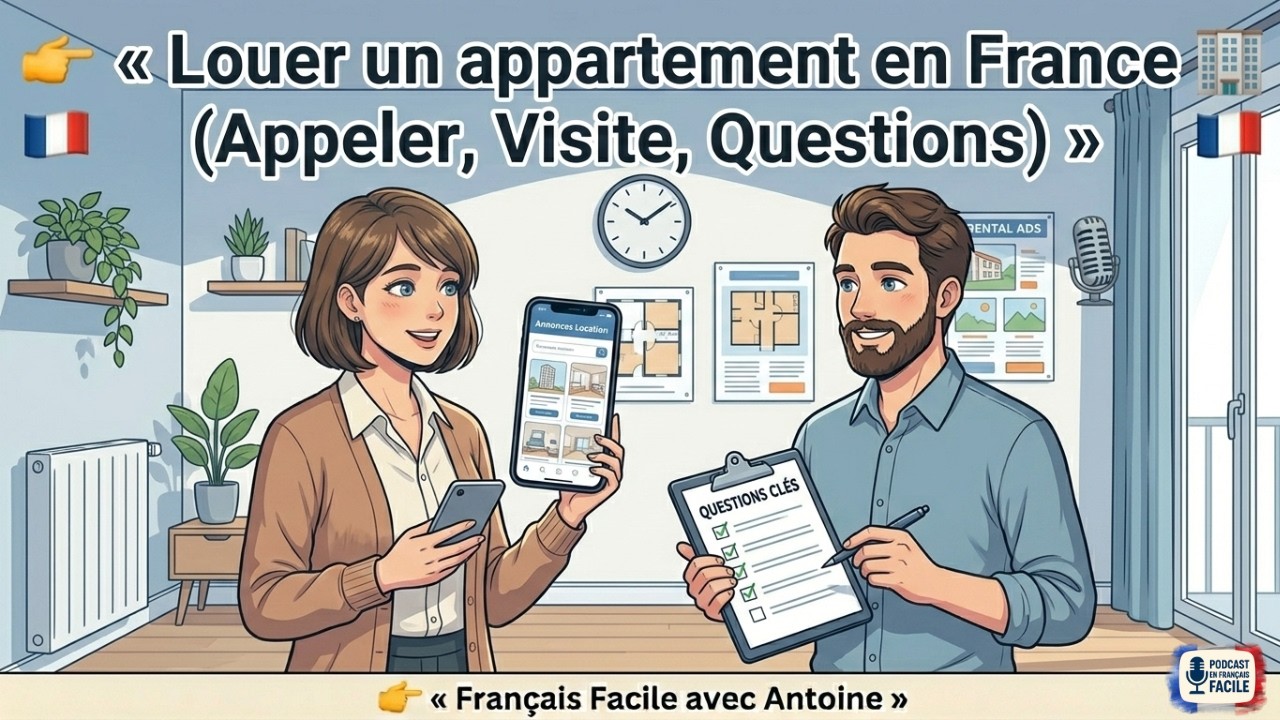 Easy French | Ep 37 |🏡 Louer un appartement en France 🇫🇷 (Appeler, Visite, Questions importantes)