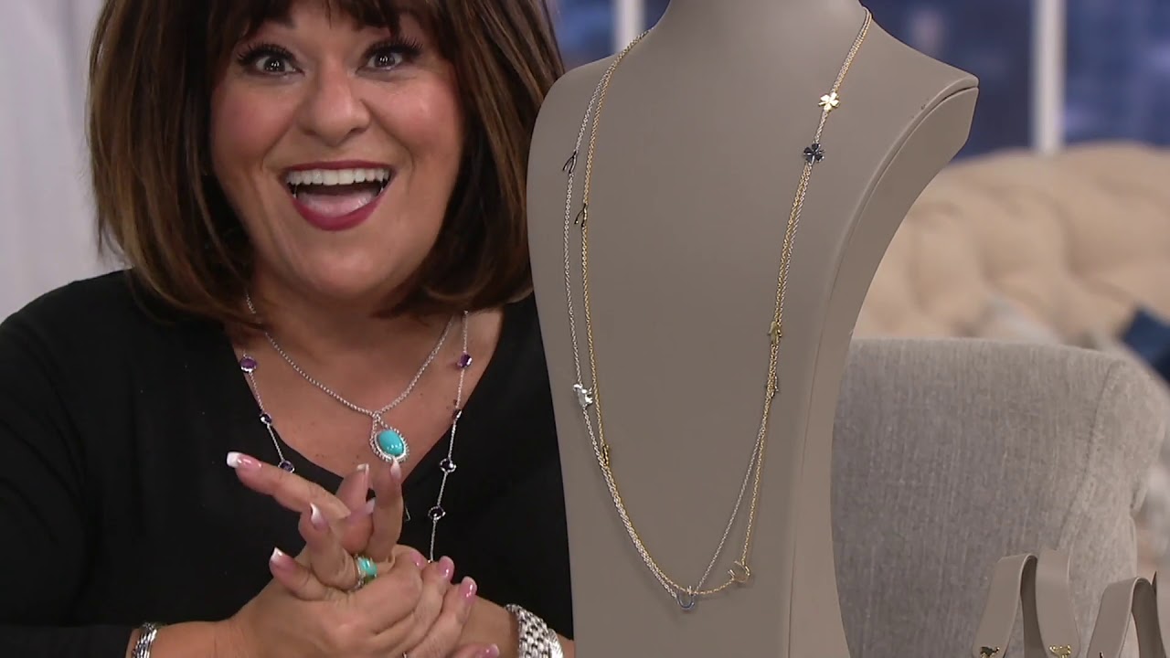 JZ by Jennifer Zeuner Sterling or 18K Plated Icon Necklace on QVC