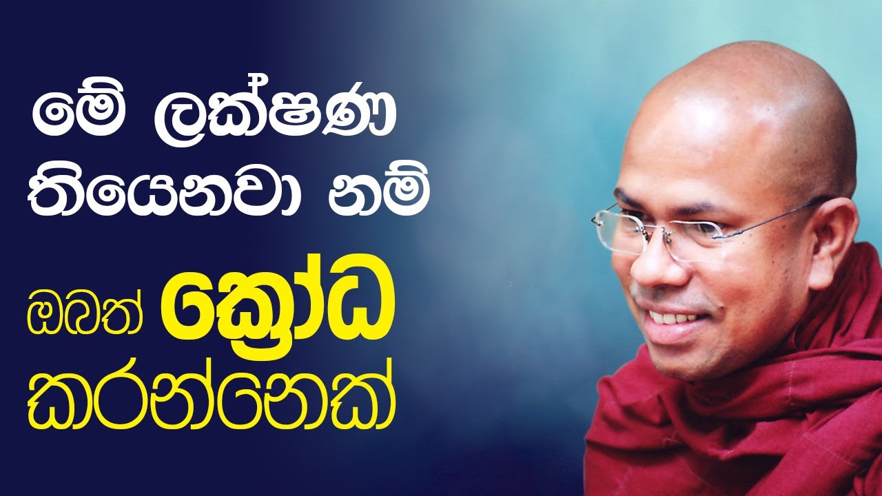ක්‍රෝධ කරන කෙනාට වෙන දේ | Venerable Kiribathgoda Gnanananda Thero