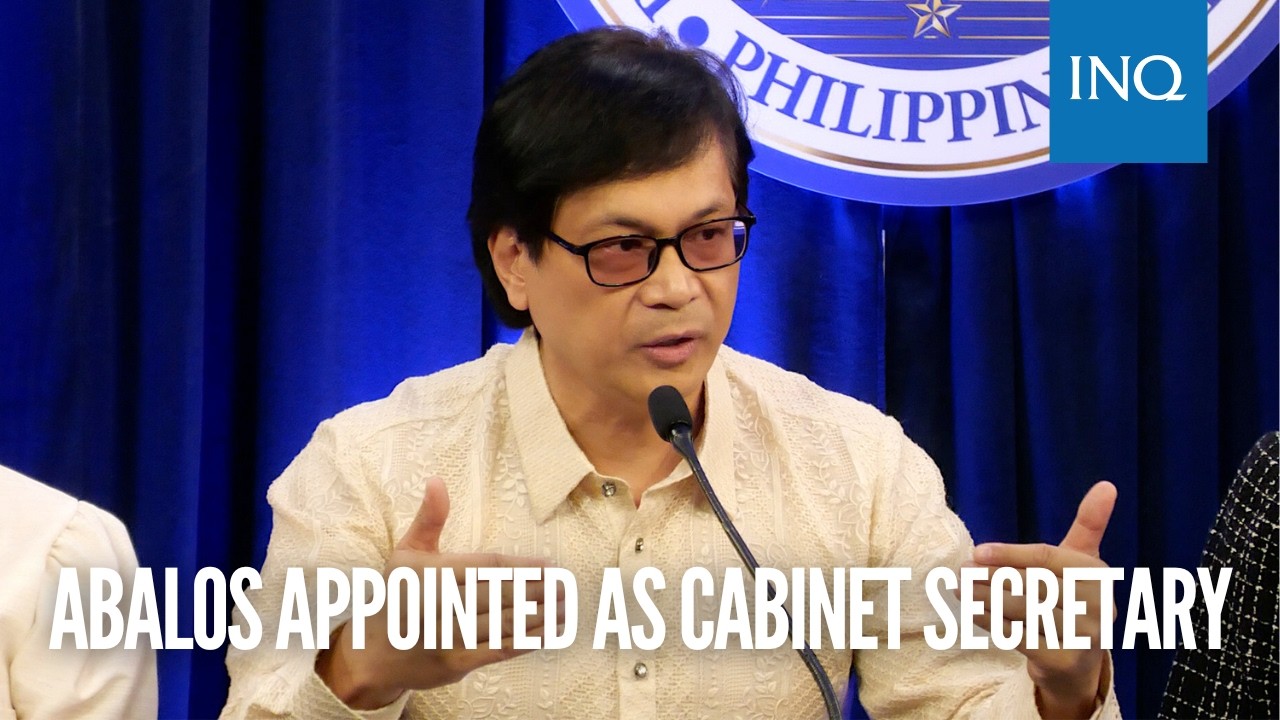Abalos appointed as Cabinet Secretary
