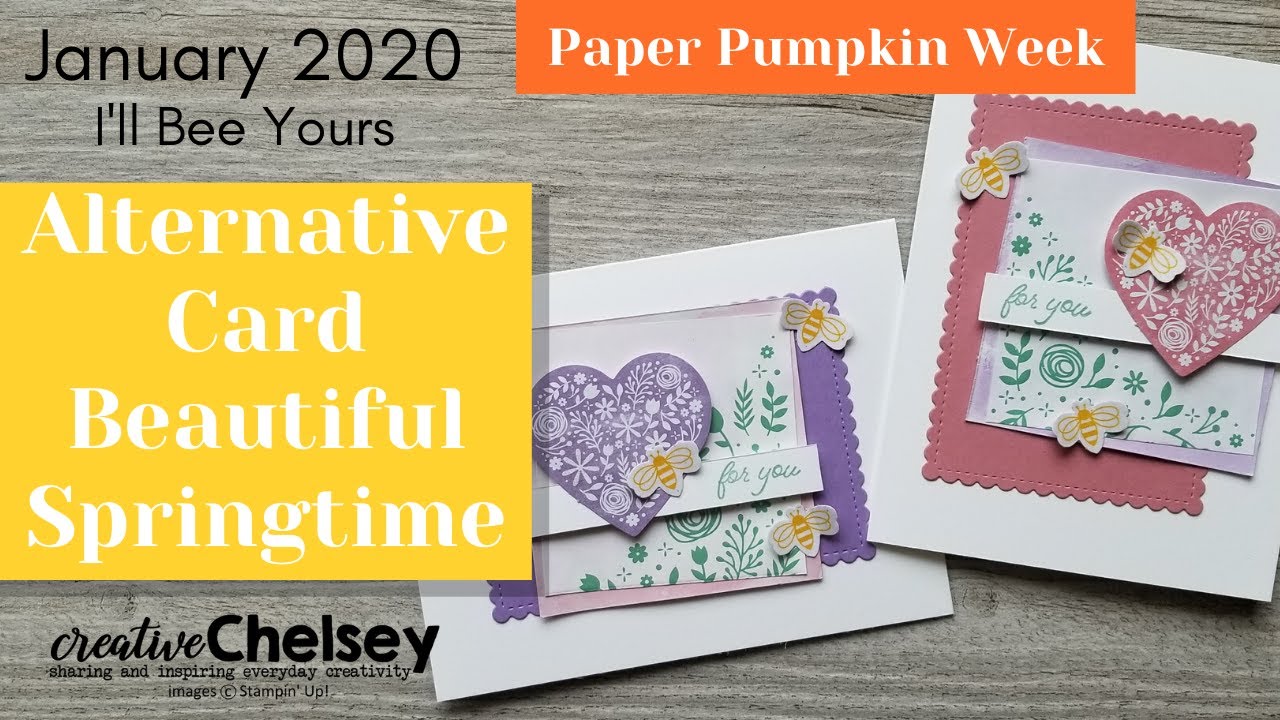January 2020 Paper Pumpkin Alternative Card | Beautiful Springtime Handmade Card | Stampin Up