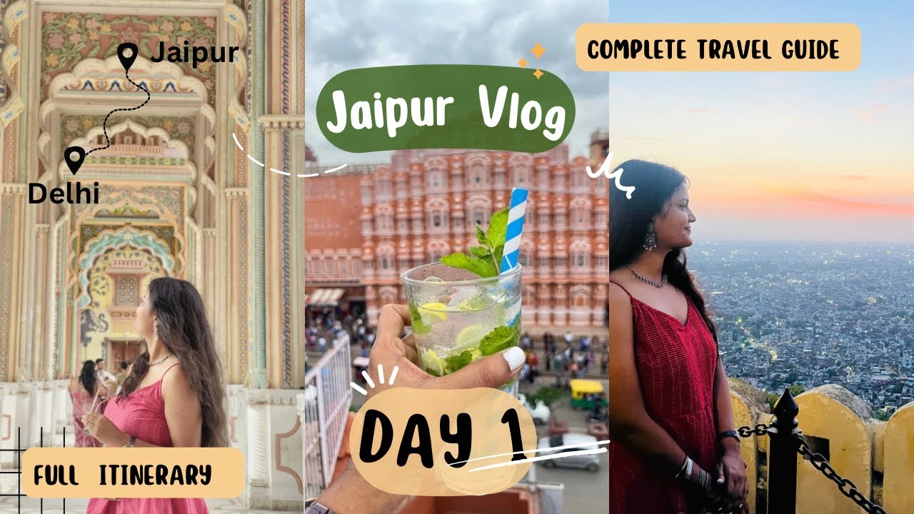 Jaipur Vlog Day 1 | Complete Itinerary| Travel Guide | City Palace| Chokhi Dhani |Jantar Mantar 