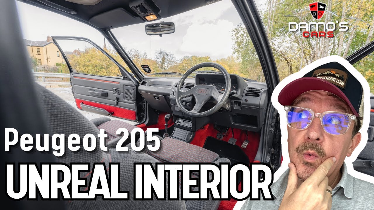 YOU WON’T BELIEVE THE INTERIOR OF A 1980S PEUGEOT 205 GTI!!